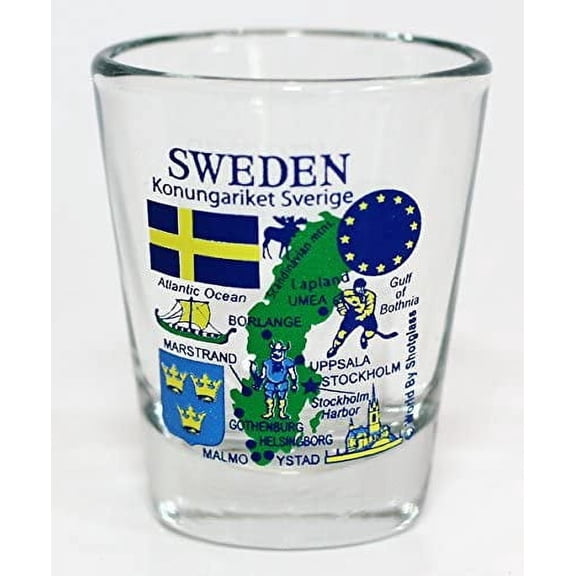 Sweden EU Series Landmarks and Icons Shot Glass