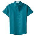 thumbnail image 6 of Yellow Rooster Womens Short Sleeve Easy Care Shirt Teal Green 3XL, 6 of 7