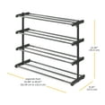 thumbnail image 4 of Whitmor 4-Tier Extendable 24-Pair Shoe Rack, 4 of 4
