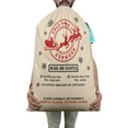 thumbnail image 4 of Printtoo Pack Of 2 Pcs Xmas Presents Storage Bags Large Santa Gift Sack With Drawstring Christmas Party Favor 27x20 Inch, 4 of 9