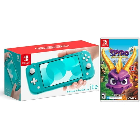 Nintendo Switch Lite 32GB Turquoise and Spyro Reignited Trilogy Bundle