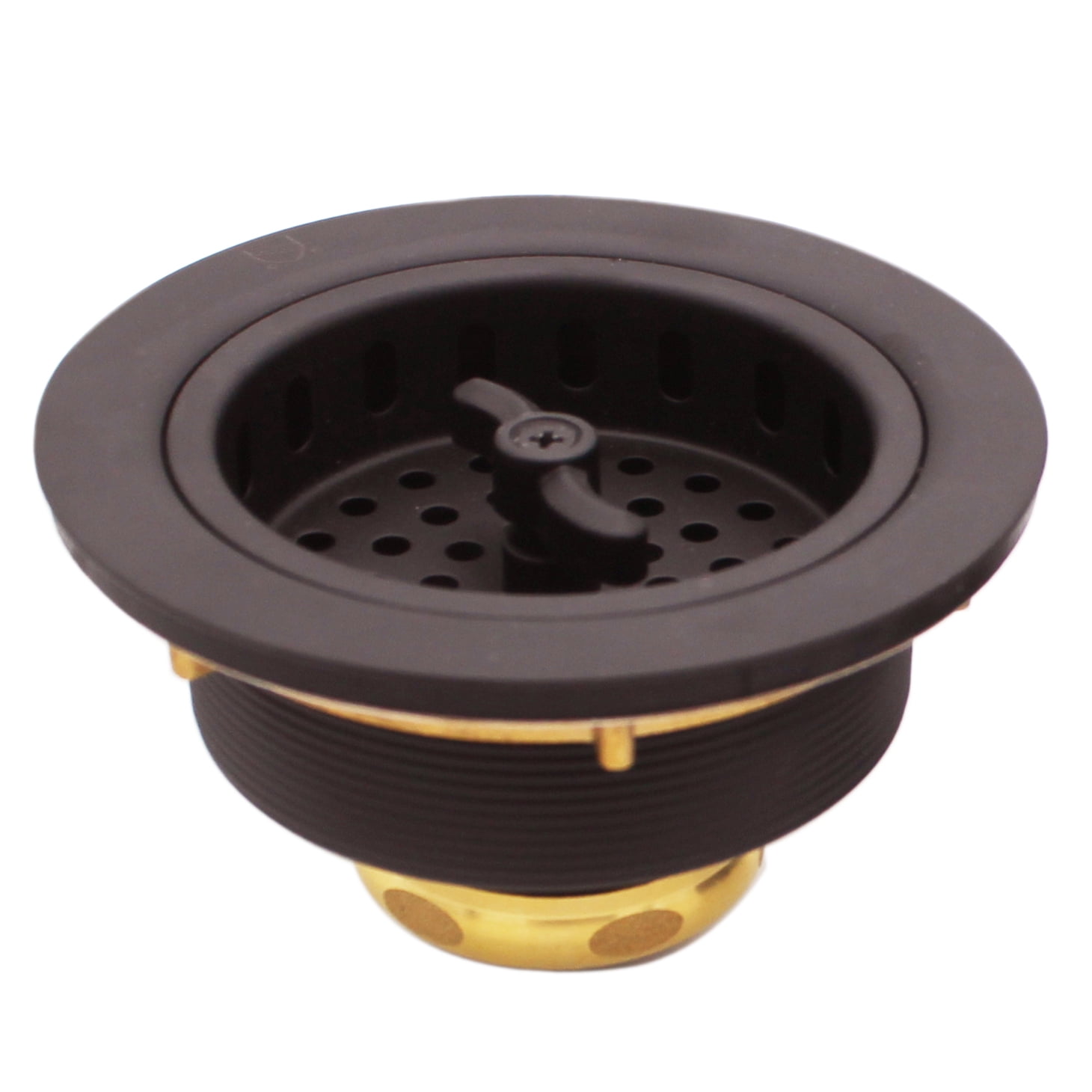 Westbrass COMBO PACK 3-1/2" Kitchen Sink and Waste Disposal Flange Strainers, Oil Rubbed Bronze