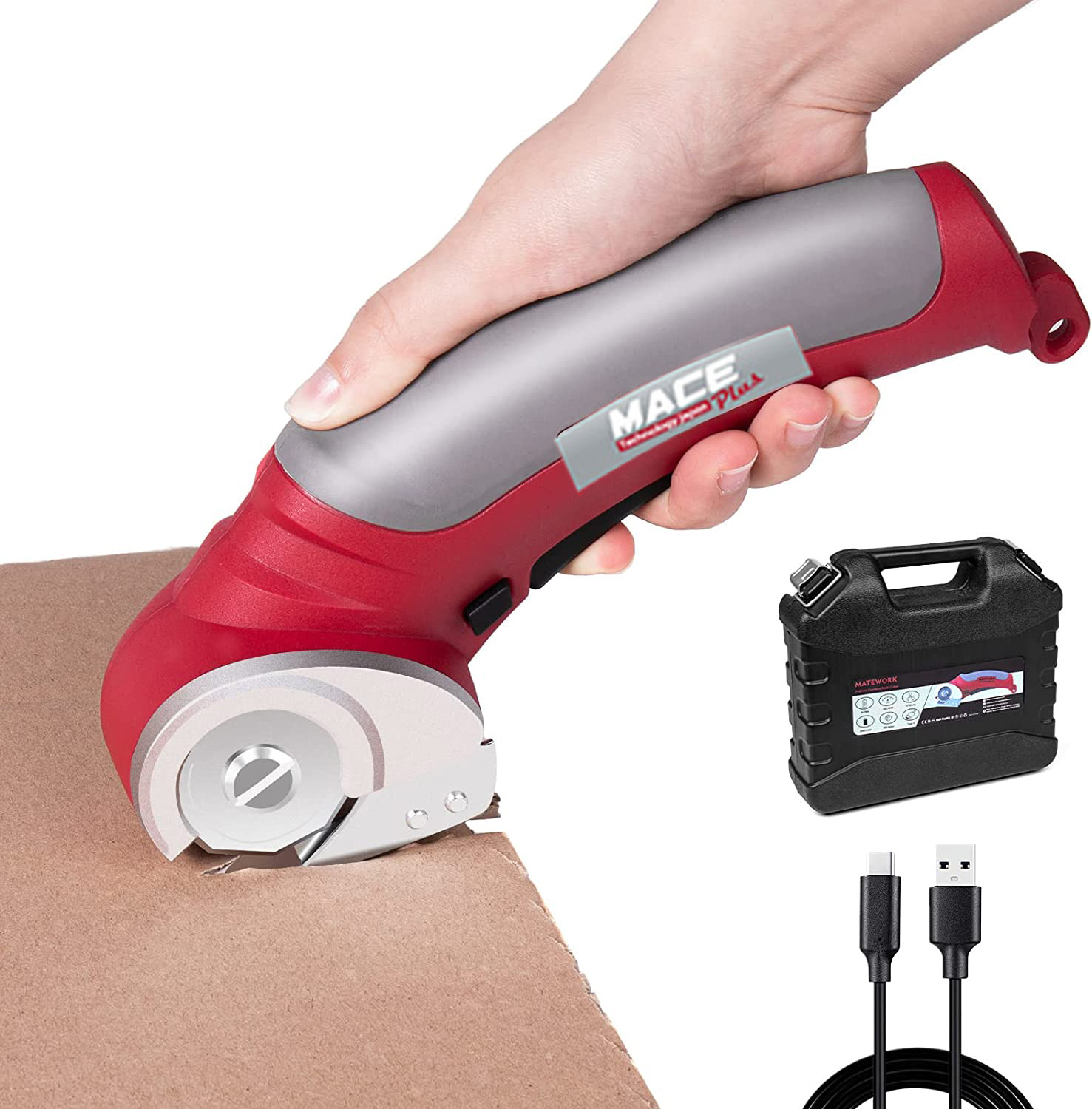 Cordless Electric Scissors, 4V MultiCutter with Suitcase, 2000 mAh