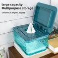 thumbnail image 6 of Shoreew Wipes Dispenser Storage Box Large Capacity Dustproof Moisture Prevention Transparent Design Bathroom Wipes Case Box, 6 of 7