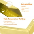 thumbnail image 4 of Furniture Legs, 4 Pack 109x33mm - Carbon Steel L-shaped Furniture Feet for Sofa Bedside Table TV Cabinet (Gold), 4 of 6