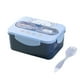 thumbnail image 2 of Caja Bento apta para microondas - Recipiente de plástico impermeable para la oficina, 7,24x5,28x3,07 pulgadas, grado alimentario, apto para lavavajillas, azul/rosa/gris/verde, 2 of 6