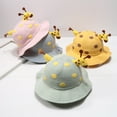 thumbnail image 5 of PEACNNG Cute Spring Summer Cartoon Giraffe Baby Bucket Hat Cotton Fisherman Hats Baby Boys Girls Sun Cap for 1-3 Years Old Baby, 5 of 5