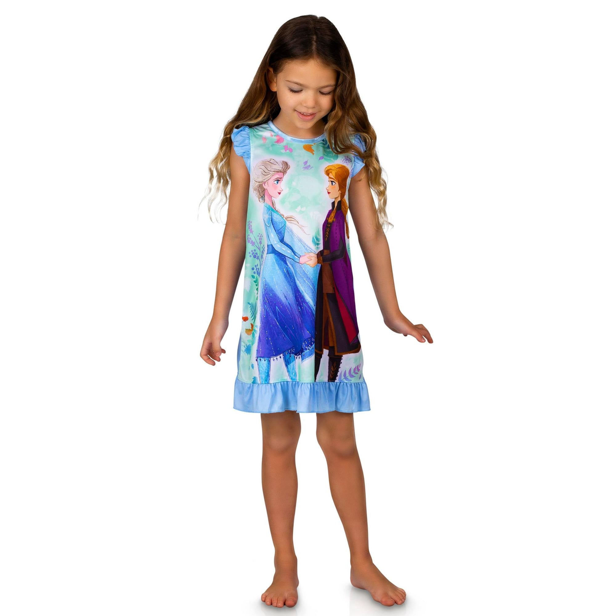 Frozen II Girls' Nightgown Elsa and Anna Pajama Gown | Walmart Canada