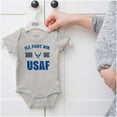 thumbnail image 5 of US Air Force Fly Fight Win USAF Romper Boys or Girls Infant Baby Brisco Brands 12M, 5 of 6