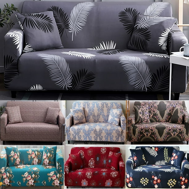 Ouderling Aftrekken Bedreven High Stretch Floral Sofa Cover Couch Lounge Protector Slipcovers 1/2/3/4  Seater Covers for Moving Furniture Living Room Bedroom - Walmart.com