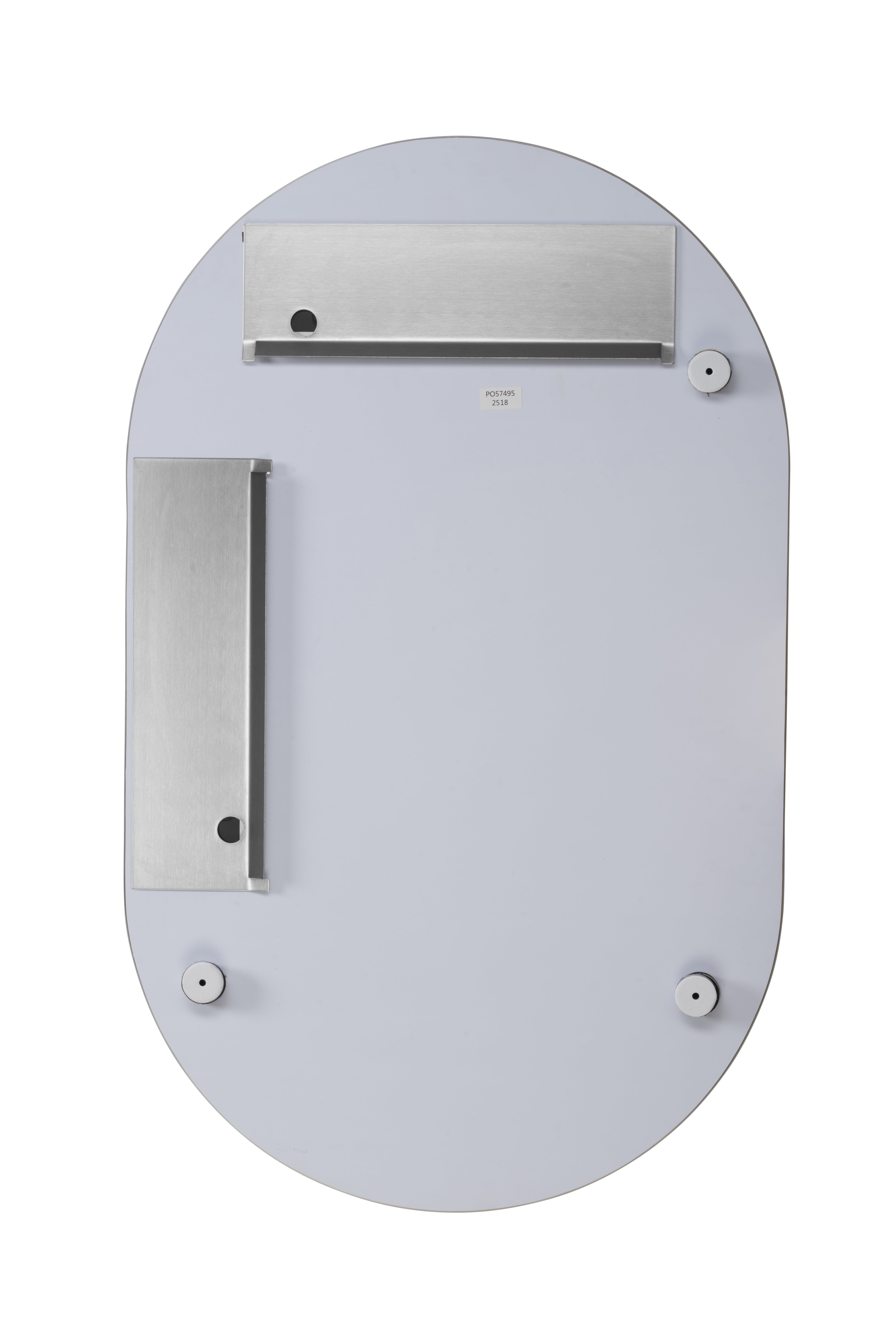 Croydex Harrop Rounded Rectangular Frameless Bathroom Mirror (15.7x23.6in)