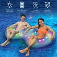 thumbnail image 4 of Bluescape LED Twin Tube – Inflatable LED Light-Up Pool Ring, Waterproof Floating Tube for Nighttime Fun, 4 of 6