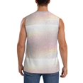 thumbnail image 4 of Pofeuu Glitter Light Pearl Print Men's Muscle T-Shirt, Sleeveless, Muscle Tank, Classic Muscle Tee Top For Men Casual Sleeveless Muscle T-Shirt Trendy Clothes-XX-Large, 4 of 7