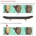 thumbnail image 2 of Turtle Skateboard Grip Tape Stickers Set of 2 - Emery Surface, PVC Backing, Size 8.8x32.6in/22.4x83 cm, 2 of 5