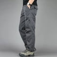 thumbnail image 3 of Men Regular Fit Utility Trousers Stretch Reinforced Multi Pocket All Terrain Cargo Pants S-XL, 3 of 10