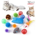 thumbnail image 2 of Juego de juguetes para gatos de 20 piezas, divertido palo para gatos, campana de ratón de sisal, suministros para gatos, juego de juguetes para gatos de DualPet, 2 of 5