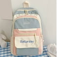 thumbnail image 2 of SUSHANG Male Female Students Backpack Outdoor Leisure Campus Backpack Color Matching Youth Fashion Simple Schoolbag, 2 of 5