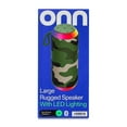 thumbnail image 2 of onn Large Rugged Speaker with Bluetooth Wireless Technology and LED Lighting, Camo, 2 of 8