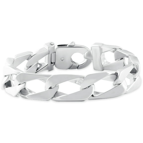 Pompeii Men's Long Cuban Link 14k Gold (103gram) or Platinum (167gram) 14mm Bracelet 10"