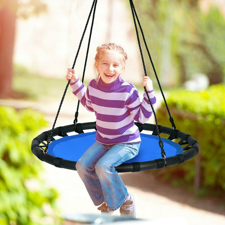 Gymax 40 Flying Saucer Round Tree Swing Kids Play Set w