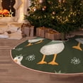thumbnail image 5 of Rateoe Mallard Ducks Wild Birds Pattern Christmas Tree Skirt with Ties, Christmas Tree Decorations, Farmhouse Christmas Decor Xmas Holiday Decorations-48", 5 of 6