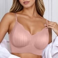 thumbnail image 2 of Brasier Mujer Sujetador sin Costuras y sin Aros para Mujer, sin Derrames Laterales, Push up, Suave, Cómodo, sin Relleno, Bralette de Talla Grande, Transpirable, Ropa Interior de Soporte Extra Grande, 2 of 4