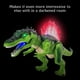 thumbnail image 5 of Dinosaurio de juguete con control remoto, dinosaurio luminoso, juguete eléctrico de dinosaurio RC con ojos de luz LED, caminar y rugir, regalo de robot realista para niños, niñas, niños, verde Xemadio LN-2189-2, 5 of 6
