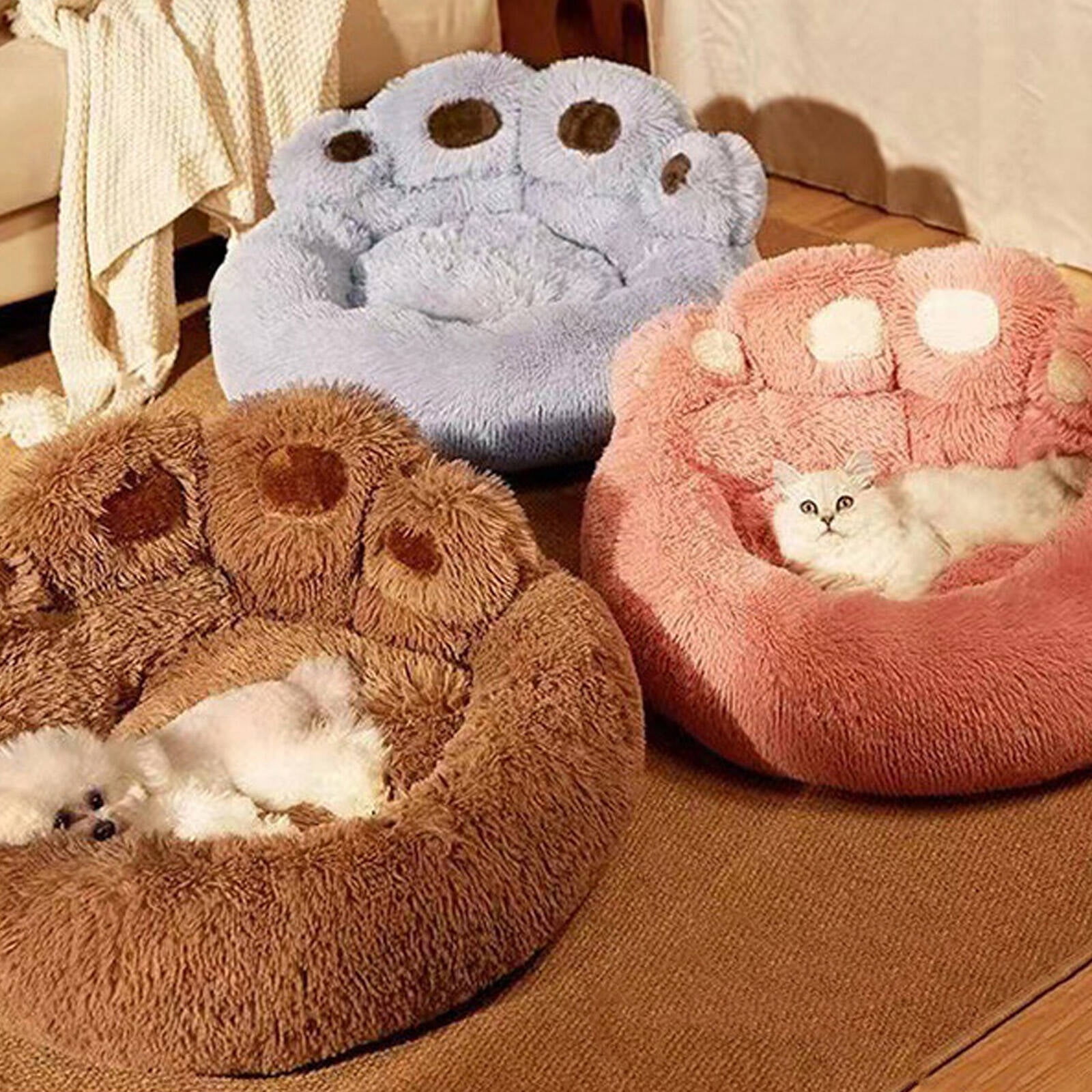 AUQ Donut Dog Bed,Versatile Design for Comfort Privacy Medium Dog Bed,Perfect for Your Pet's Rest and Play Round Dog Bed,XL