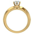 thumbnail image 4 of 14k Gold Intertwined Diamond Engagement Ring Split Shank 1.00 CTW (G,VS), 4 of 6