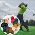 thumbnail image 1 of 10 piezas Golf Headcover ,,7,8,9, Número de Multicolor3 shamjiam Cubierta de cabeza de hierros de golf, 1 of 9