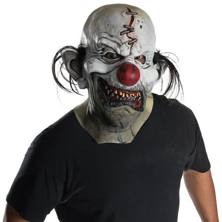 Smile Now Cry Later Adult Evil Clown Overhead Latex Halloween Mask