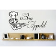 thumbnail image 1 of Home Wall Decals Bon Appetit Chef Stylish Bedroom Stickers DIY Removable Originality Stickers - Size: 30 In x 43 In, 1 of 3