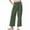 Army Green1, variant on Womens Lounge Pants Cotton Linen Summer Straight Wide Leg Pants for Women Smocked High Waisted Solid Pant Slacks