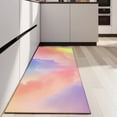 thumbnail image 4 of Pastel Rainbow Clouds Kitchen Rug Mat,Kitchen Runner Rugs Non Skid Washable,Decorative Kitchen Floor Mats for Kitchen,Sink,Laundry,17"X47", 4 of 5