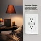 thumbnail image 2 of Toma de corriente de carga de pared 2 puertos USB tomas de pared USB de plástico 2 puertos de enchufe de EE UU para el hogar ANGGREK Otros, 2 of 7