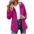 thumbnail image 2 of Neewe Women's Waterproof Rain Jacket Lightweight Raincoat Hooded Hiking Jacket Softshell Windbreaker, 2 of 8