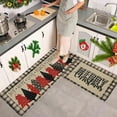 thumbnail image 6 of Seyotauo Christmas Kitchen Rug Sets Holiday Merry Christmas and Snowflake Kitchen Mat Sets of 2 Non-Slip Doormat Runner Rug Decorative Xmas Kitchen Floor Mat for Home Decoration,16x24 inch+16x48 inch, 6 of 6