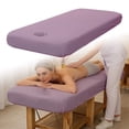 thumbnail image 6 of Waterproof Oil-Proof Massage Table Fitted Sheet, Reusable SPA Bed Protector Cover with Elastic Edge, Stain-Resistant Synthetic Fiber Massage Sheet for Beauty Salon, Clinic & Home Massage, 6 of 6