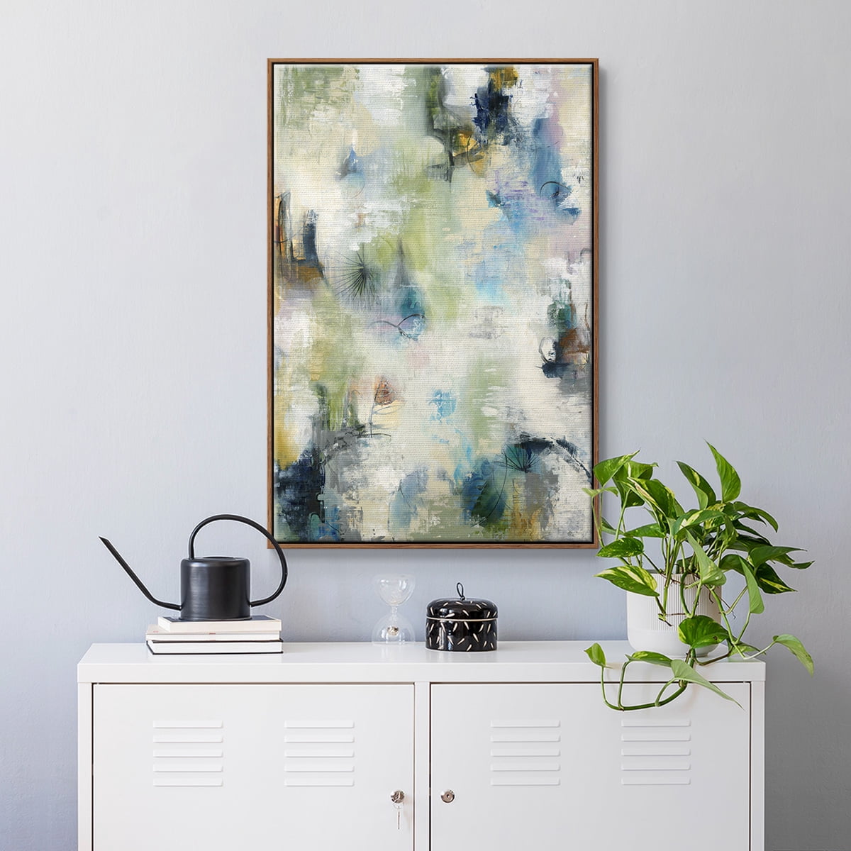 Making Magic Framed Premium Gallery Wrapped Canvas - Ready to Hang - 27 x 41 - Walnut Floating Frame