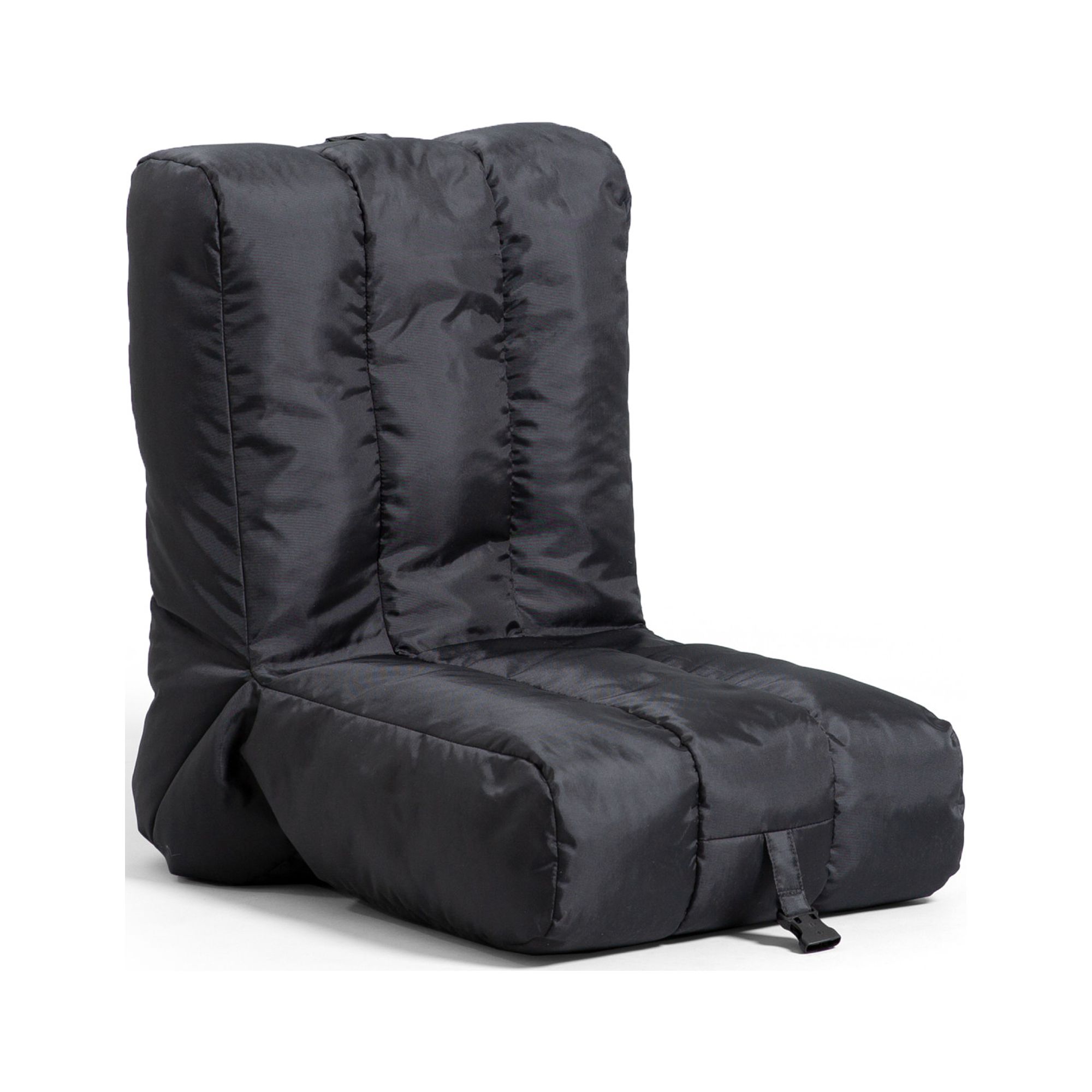 Big Joe Grab & Go Travel Bean Bag Chair, Black SmartMax, Durable Polyester Nylon Blend, 1.5 feet - image 2 of 9