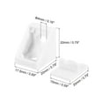 thumbnail image 2 of 10Pack 90 Degree Plastic Corner Braces with Cover Cap, 17.5x20x20mm Angle Brackets with Screws (White), 2 of 6
