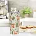 thumbnail image 4 of Cute Little Foxes And Trees Tumbler Travel Coffee Mug With Flip Lid 20 Oz Insulated Tumbler Cup Gift For Father Mother Friend Birthday, 4 of 6