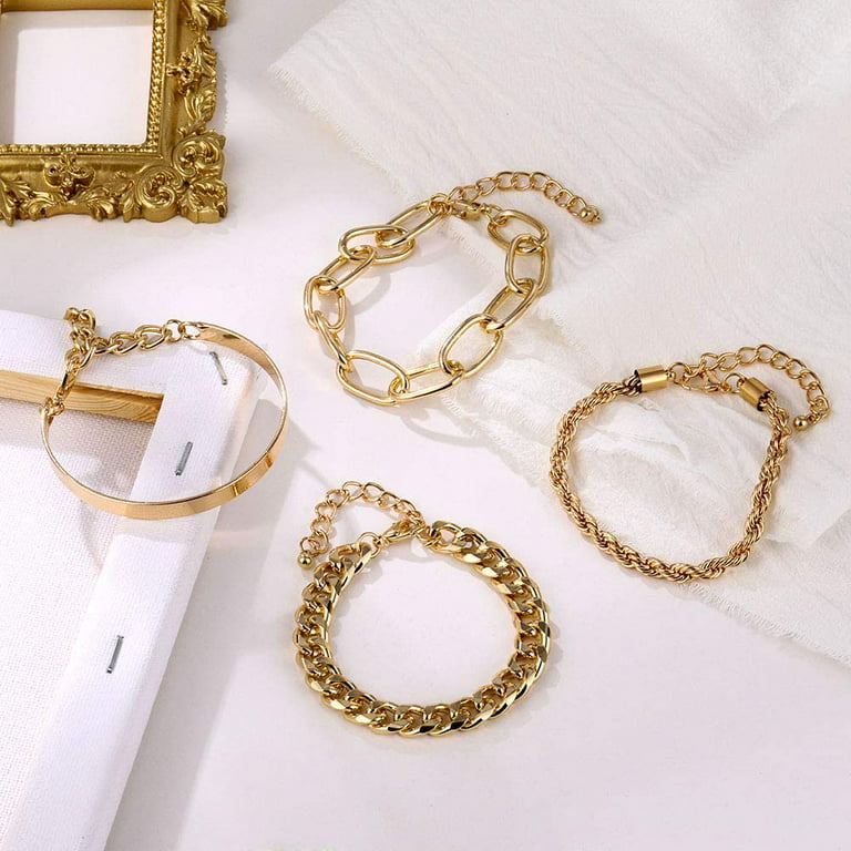 Beauenty Bracelet Making Kit for Girls,66PC Gold Charm Bracelets