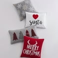 thumbnail image 3 of Levtex Home - Rudolph - Decorative Pillow (18X18in.) - Merry Christmas - Red and White, 3 of 5