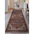 thumbnail image 2 of Bloom Rugs Washable Non-Slip 7 ft Runner - Red / Orange / Beige Traditional Oriental Runner for Entryway, Hallway, Bathroom, and Kitchen - Exact size: 2.5' x 7', 2 of 10