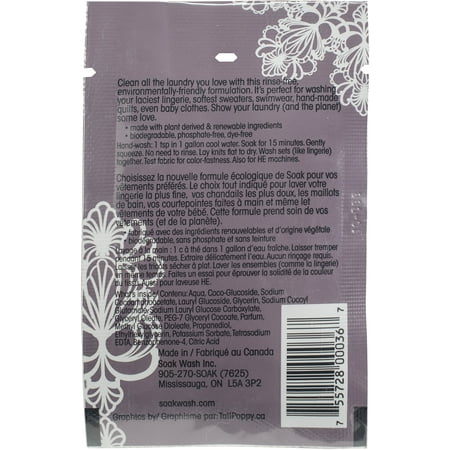 Soak Wash Single Use Sample Size 48/Pkg-Lacey