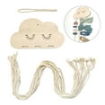 thumbnail image 2 of Toorise Nordic Wooden Hair Clips Organizer Wall Hanging Princess Girls Hair Bow Holder Cute Cloud Shape Baby Headband Storage Hanger for Girls Room Bedroom Home Decoration, 2 of 9