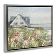 thumbnail image 3 of Stupell Industries Coastal Cottage Meadow Landscape & Nature Painting Gray Floater Framed Canvas Art Print Wall Art, 25 x 31, 3 of 9