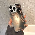 thumbnail image 1 of Wavy Pattern Painted Case For iPhone 14 Funda Makeup Mirror Cases For iPhone 15 11 14 12 13 Pro Max X XR XS Max Shockproof Cover W268 For iPhone 11Pro Max, 1 of 6