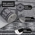 thumbnail image 7 of RONSHIN Area Rugs Washable Carpets 1150Gsm Velvet Pearl Velvet Washed Back Folding Simulation Printed Carpet-Modern Pattern-Times Huazhang Black tone 2*6ft, 7 of 7